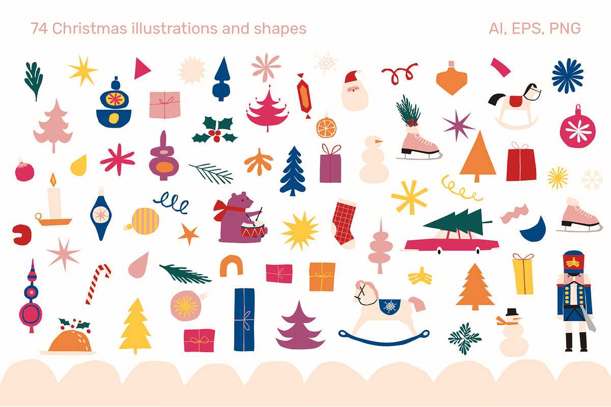 Happy Holidays - vector graphics, a Graphic by Bakulina Art (Photo 18 of 19)