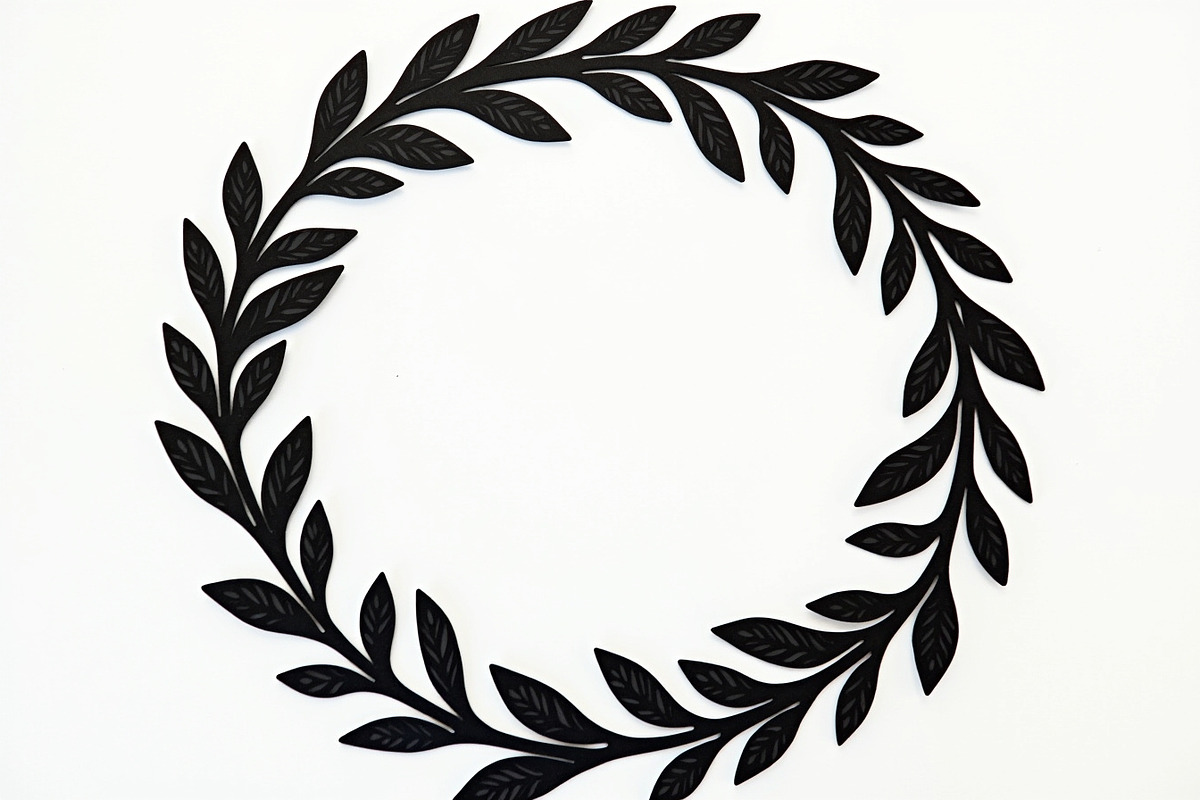 Decorative Circle Leaf Frame Set, an Illustration by BIPLOB EXPERT (Photo 6 of 9)