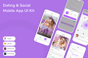 Dating & Social Mobile App UI Kit