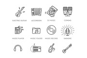 Music Icon Set, an Object Graphic by Tettygreen (Thumbnail 3 of 3)