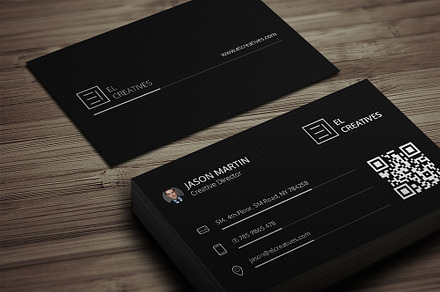 Creative Black business Card, a Business Card Template by bouncy