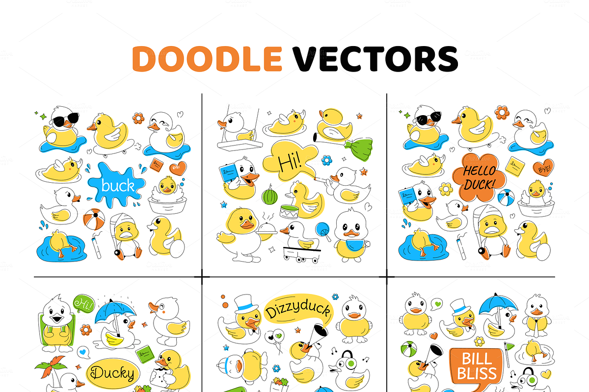Duck Doodles Set