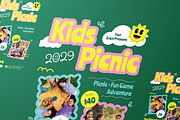 Kids Picnic Flyer Set, a Flyer Template by Annora Studio (Thumbnail 6 of 6)