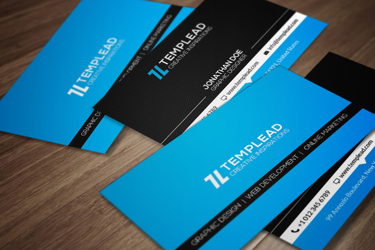 Corporate Business Card CM104, a Business Card Template by annozio (Photo 1 of 4)