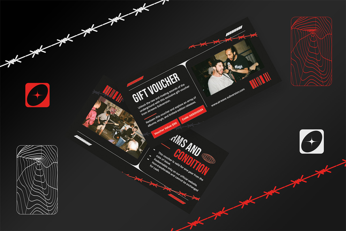 Rebellious Red - Gift Voucher, a Print Template by StreaksideStd (Photo 2 of 3)