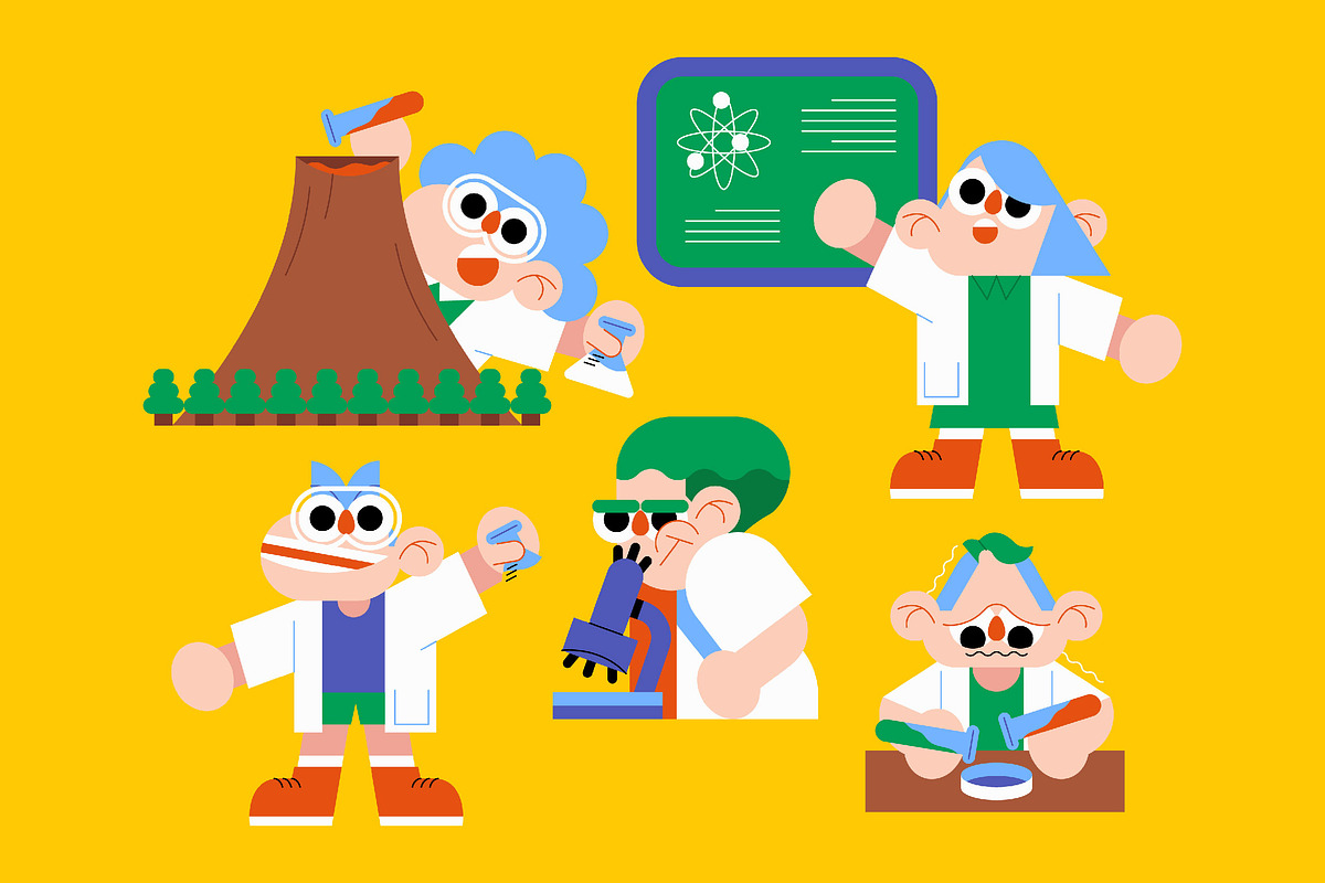 School Chemistry Illustration, an Object Illustration by graphicook