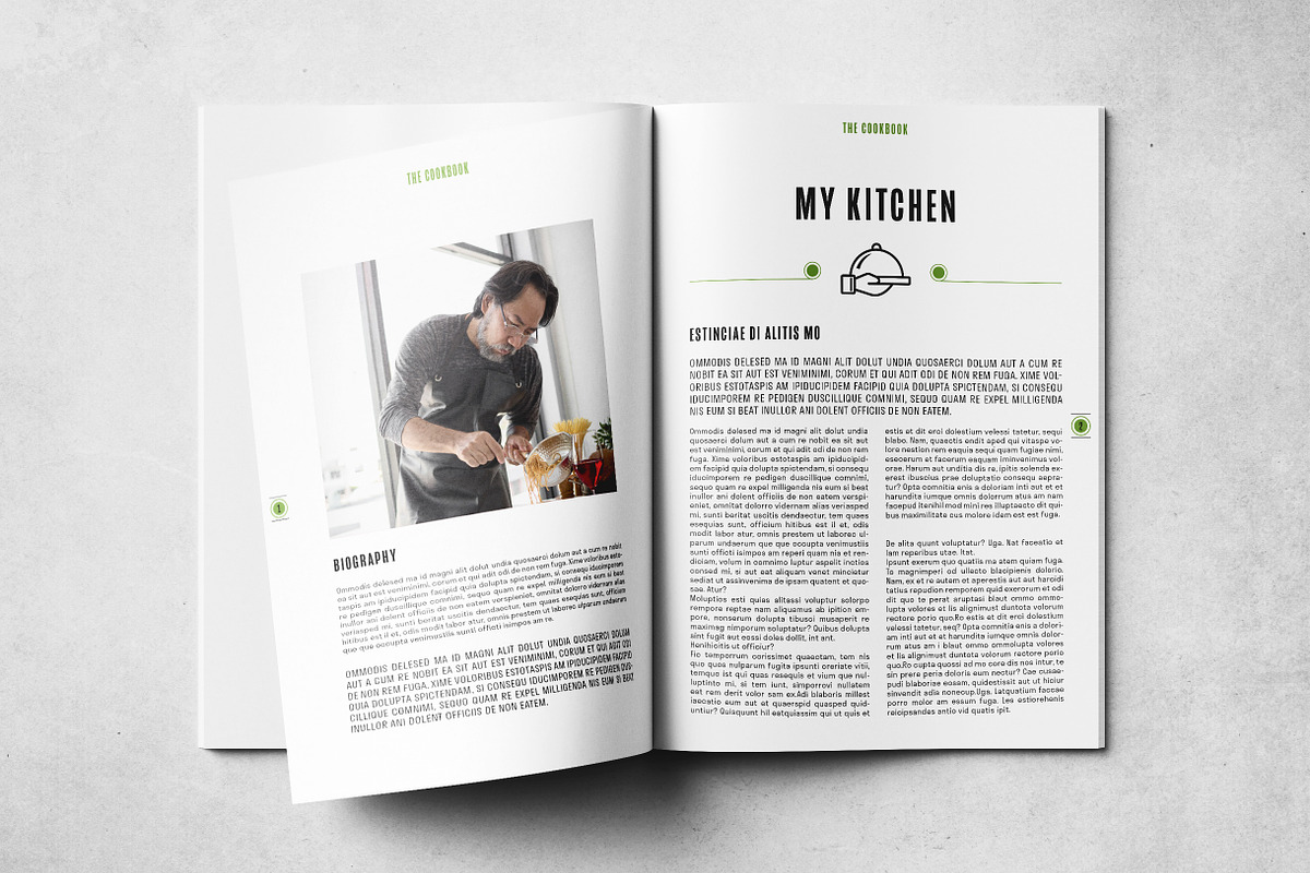 CookBook Layout Template, a Brochure Template by Grkic Creative (Photo 2 of 13)