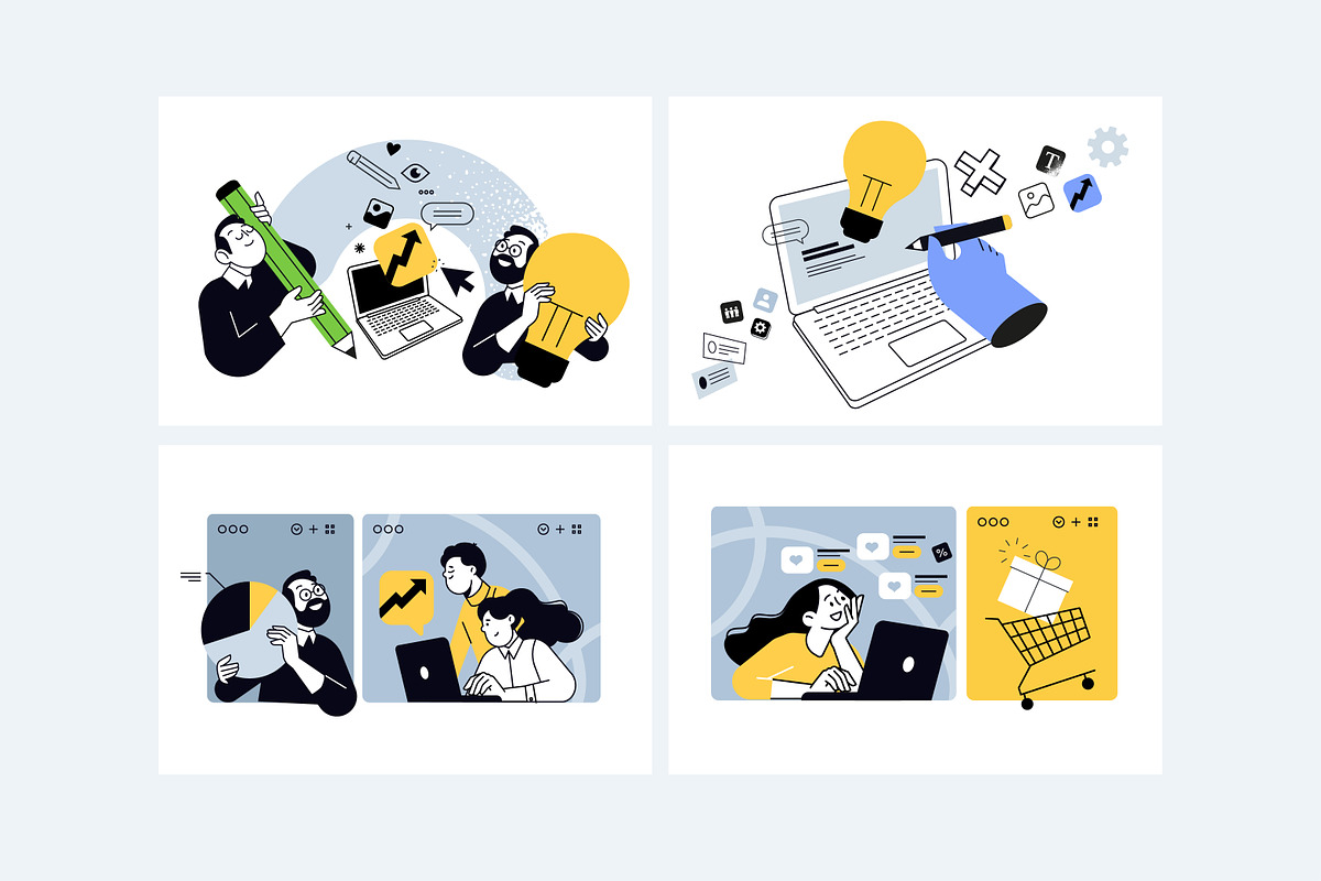 Creative Business Banners, a Person Illustration by PureSolution (Photo 10 of 12)