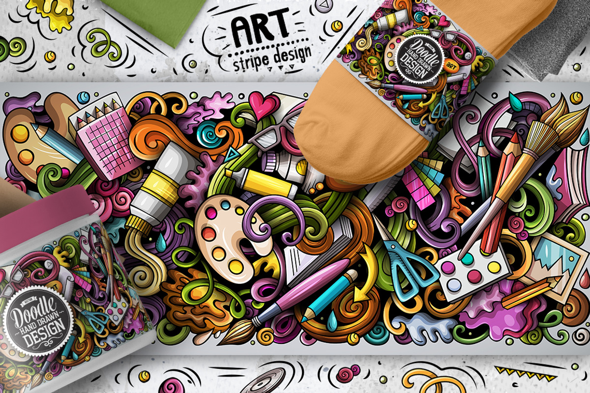 Design & Art Cartoon Doodle Big Pack, a Decorative Illustration by BALABOLKA (Photo 8 of 10)