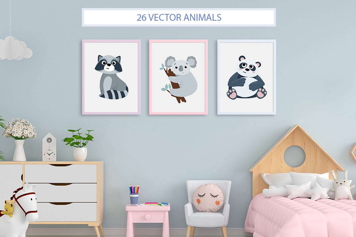 Animal alphabet and petterns, an Object Graphic by LikaYu (Photo 3 of 9)
