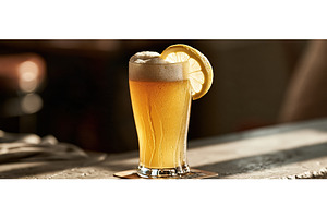 Refreshing Wheat Beer With Lemon, a Food & Drink Photo by piter.goskov