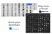 Radial halftone gradients for iPad, a Brush Add-On by Mona Ahmed (Thumbnail 2 of 22)