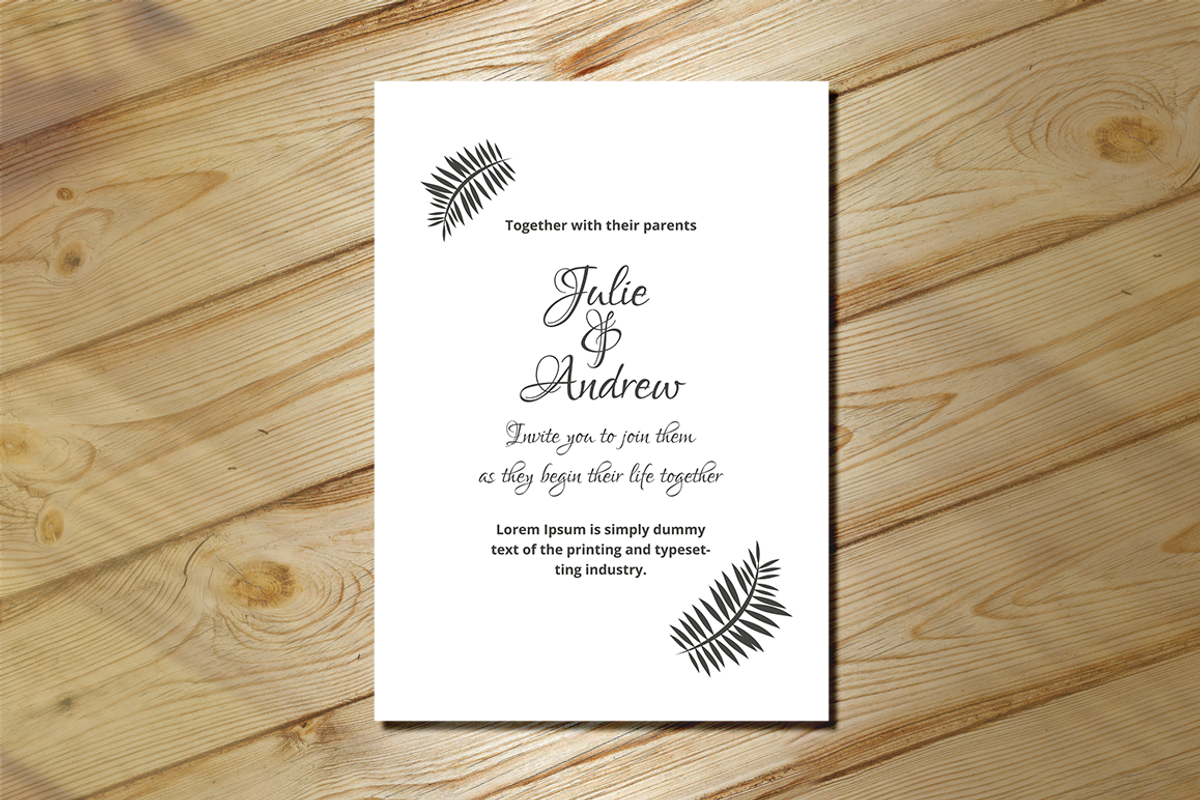 Wedding Invitation, an Invitation Template by Creatricks (Photo 1 of 12)