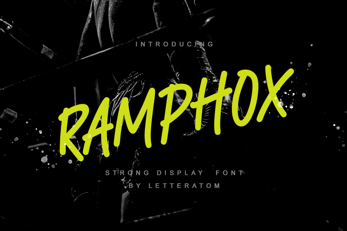 Ramphox - All Caps, a Sans Serif Font by Letteratom (Photo 1 of 12)