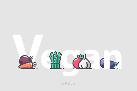 Vegetables 44 icons