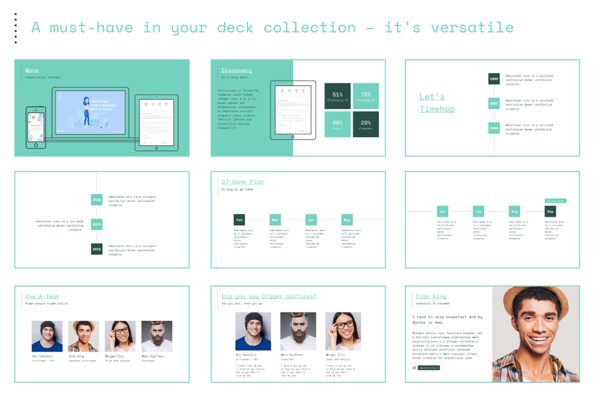 Mono Keynote Template - 25% off, a Presentation Template by Projectile (Photo 6 of 8)
