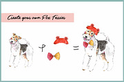 Wire Fox Terrier Clipart With Paper, an Animal Illustration by VianneArt (Thumbnail 7 of 7)