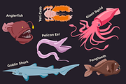 Deep Sea Creature Illustrations, an Animal Illustration by ThePixelLibrary (Thumbnail 2 of 11)