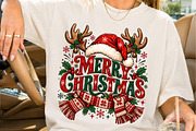 Merry Christmas Reindeer Antlers PNG, a Seasonal Illustration by Creative Art (Thumbnail 2 of 3)