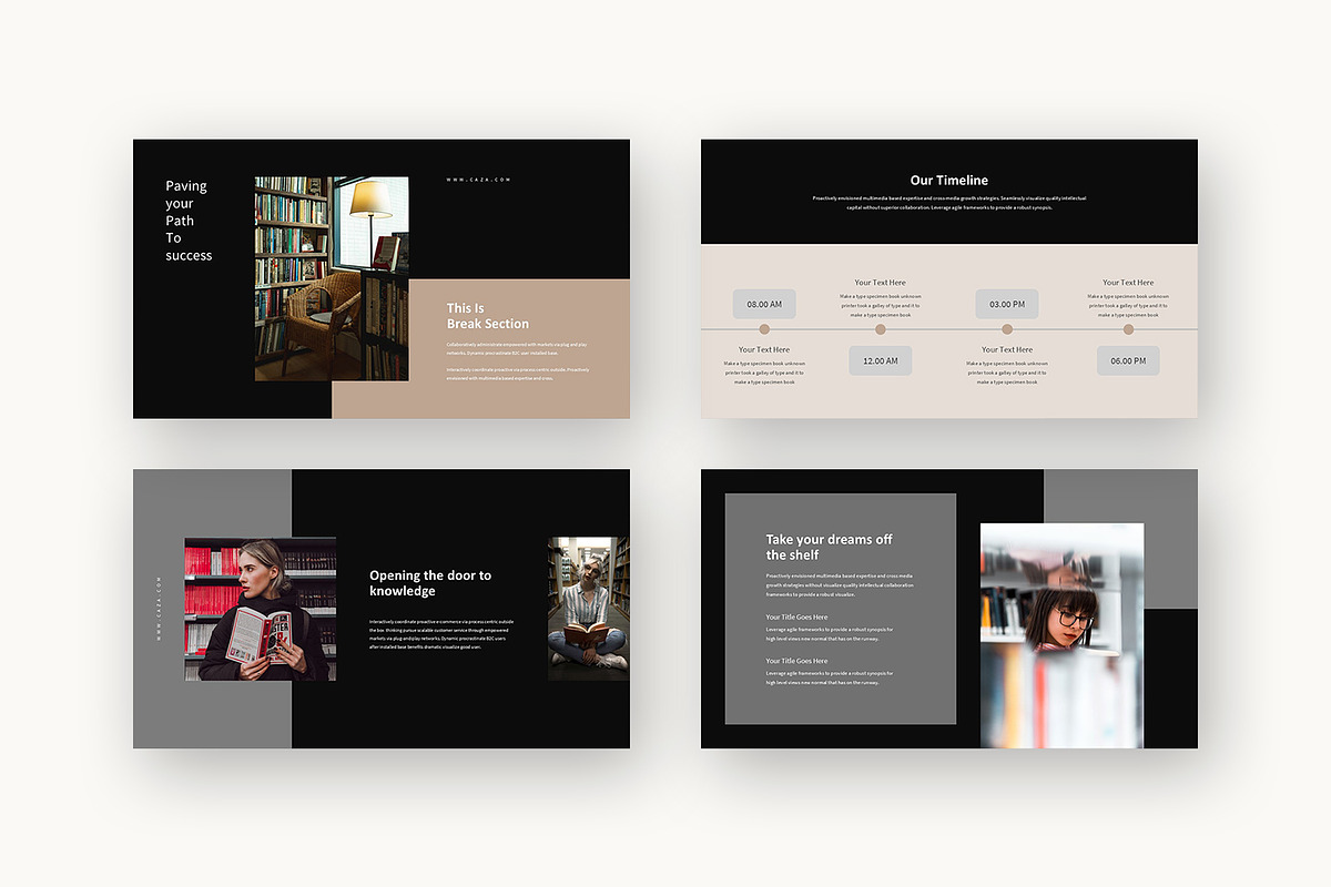 Caza : Library Design Keynote, a Presentation Template by Punkl Camp (Photo 13 of 16)