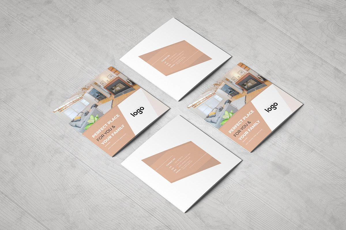 Real Estate Square Trifold Brochure, a Brochure Template by ZAAS (Photo 4 of 7)