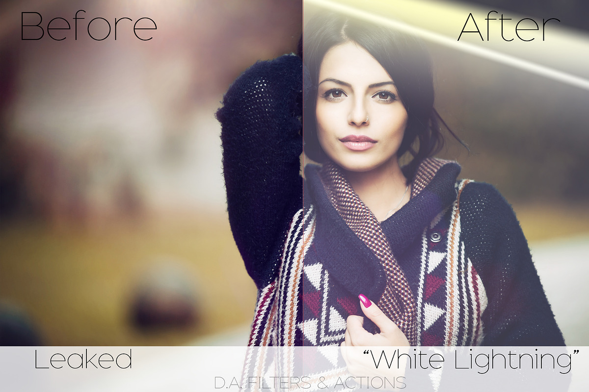 Leaked - Light Leak Photoshop Action, an Action Add-On by Design Aesthetic (Photo 2 of 9)