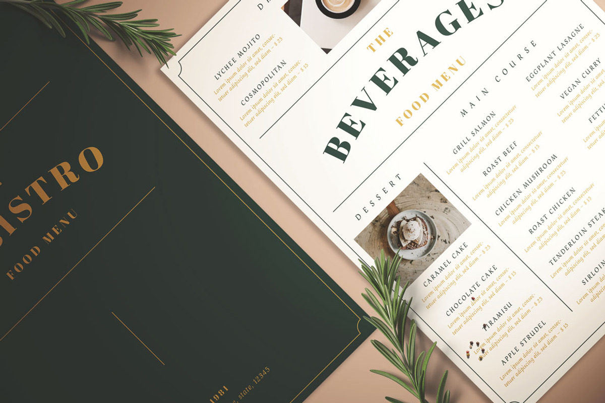 Classic Food Menu, a Flyer Template by KMZVR.Lab (Photo 4 of 6)