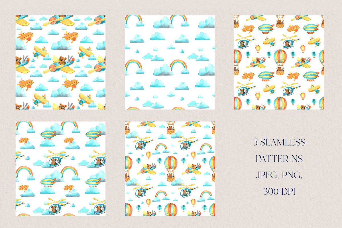 Sky Adventure Clipart for kids, an Animal Illustration by LukaJreym (Photo 8 of 11)