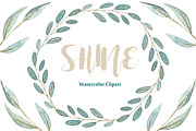 Shine gold leaves Watercolor clipart, an Illustration by LABFcreations (Thumbnail 4 of 5)