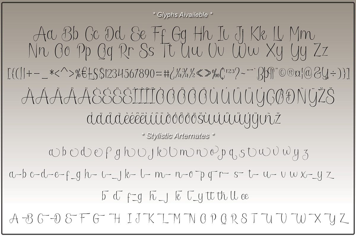 Baldetha, a Script Font by PollemSt (Photo 7 of 7)