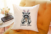 Funny Raccoon Iced Coffee ,Summer Vi, an Illustration by Sublimation Artist (Thumbnail 6 of 6)