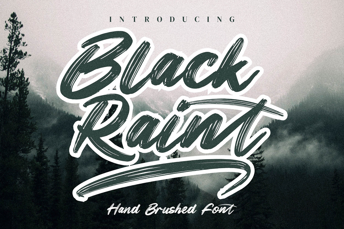 Black Raint, a Handwritten Font by Integritype Studio (Photo 1 of 10)