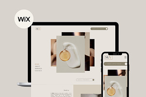 WIX Skincare website, a Wix Template by Studio Suvelle