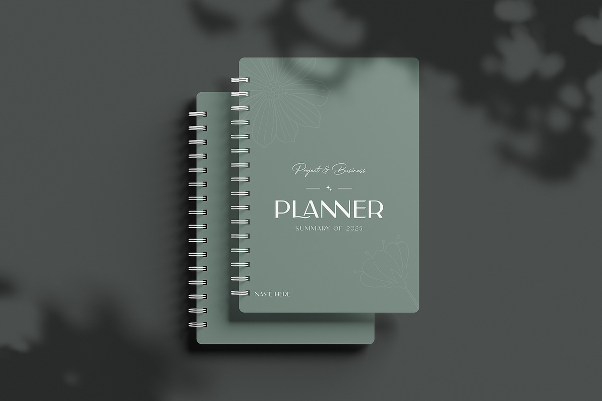 Planner & Notebook Template, a Stationery Template by DesignCrest
