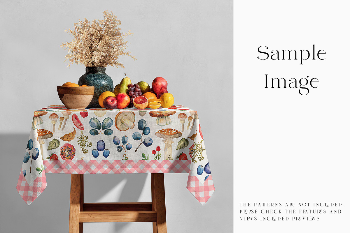 Square Tablecloth Mockups, a Household Mockup by mock-ups (Photo 19 of 28)