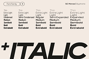 GC Monza - Complex Modern Sans, a Sans Serif Font by Glyphonic (Thumbnail 5 of 31)