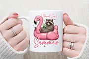 Feral Girl Summer Raccoon Png, an Illustration by Sublimation Artist (Thumbnail 5 of 6)