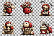 Whimsical Ladybug Clipart, an Illustration by Sublimation Artist (Thumbnail 4 of 7)
