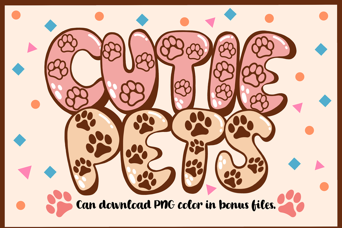 Cutie Pets-PNG fonts, a Symbol Font by It me digital art (Photo 1 of 7)