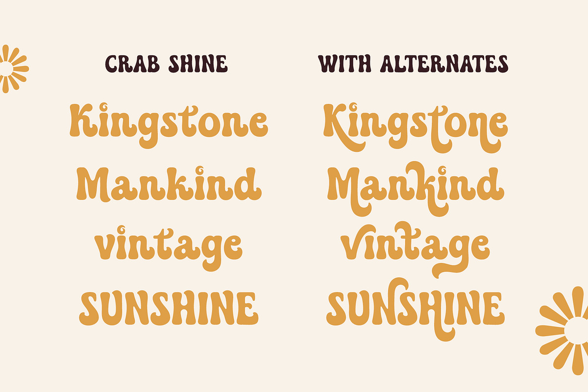 Crab Shine - Cool Retro Font, a Handwritten Font by Airotype (Photo 2 of 12)