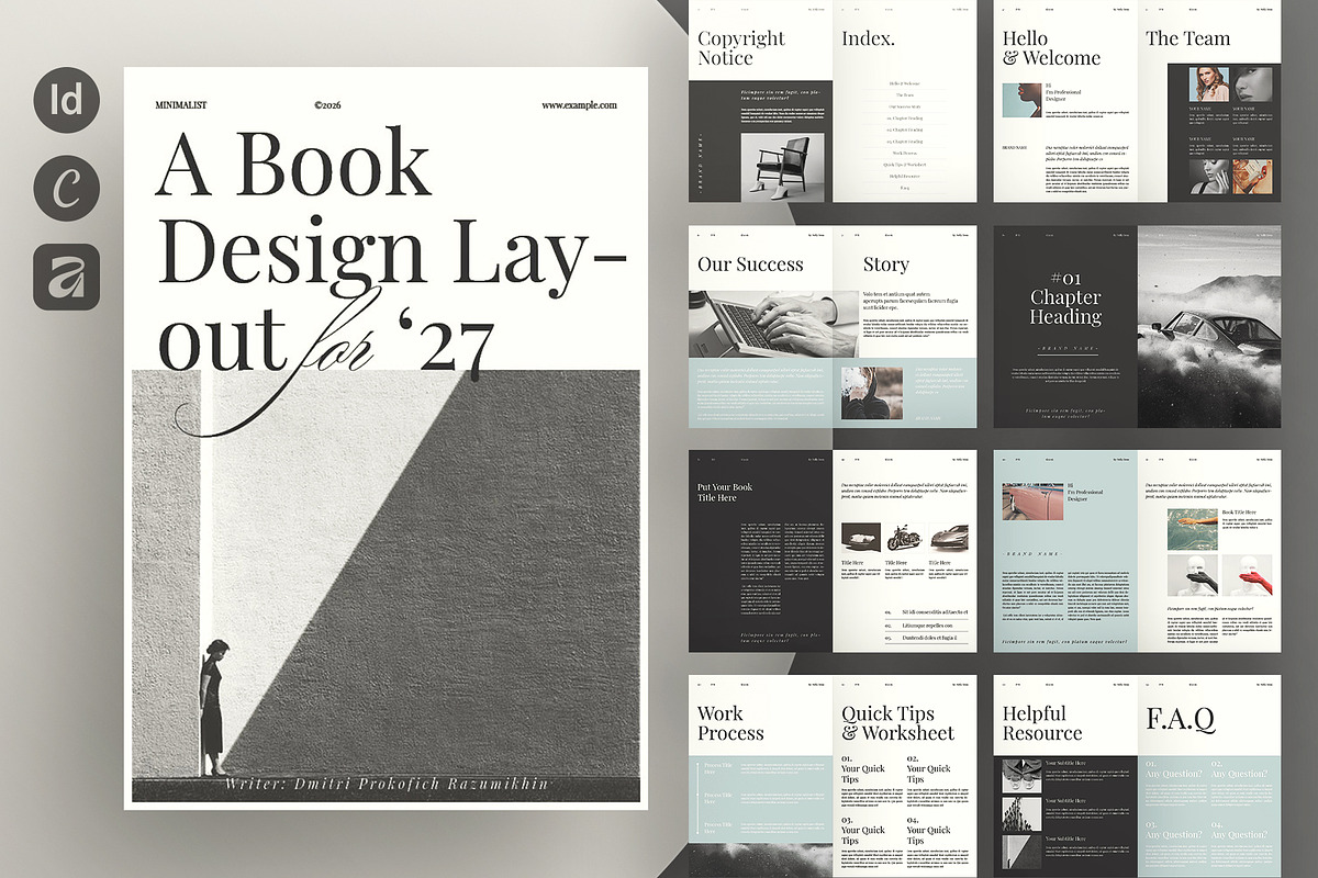 Book Layout Brochure Design Template, a Brochure Template by ArtisanaAura (Photo 1 of 11)