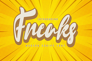 Freaks - Modern Script Font