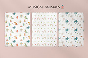 Musical animals, a Pattern Graphic by Lineli (Thumbnail 4 of 8)