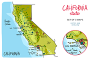 California maps, an Education Illustration by Illustrationsforteachers (Thumbnail 2 of 5)