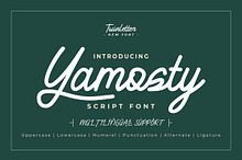 Yamosty - Script Monoline Font