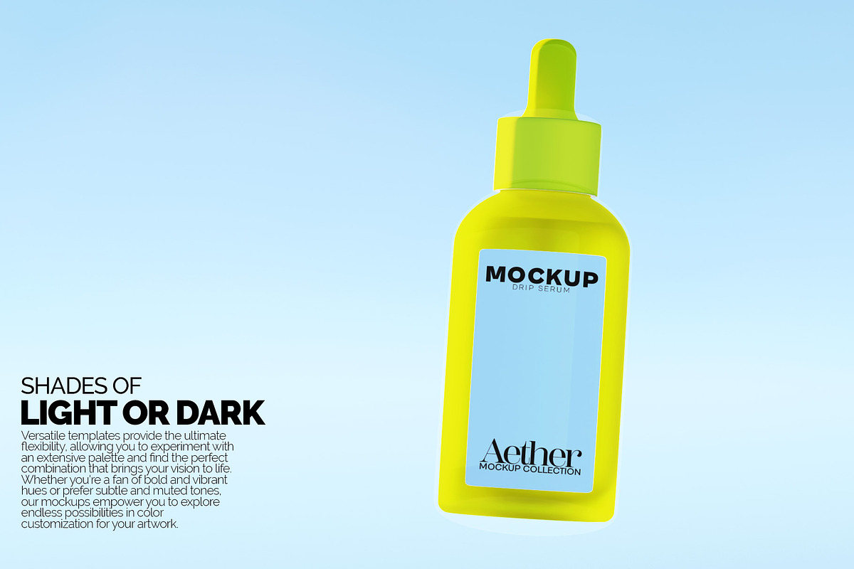 Drip Serum Bottle Mockup Bundle, a Merchandise Mockup by Banana Mockups (Photo 3 of 6)