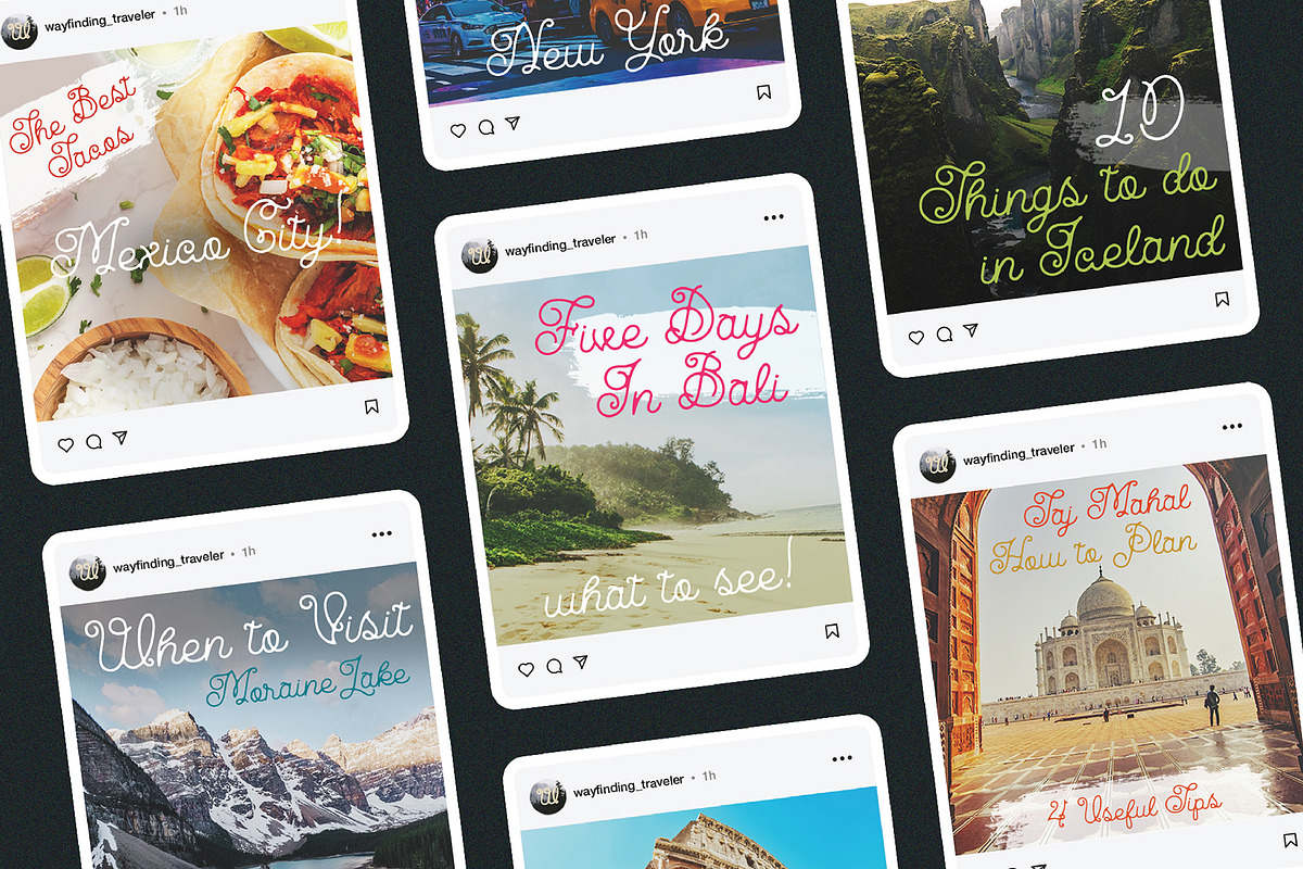 Wayfinder, a Script Font by Dead Moose Studio (Photo 9 of 11)