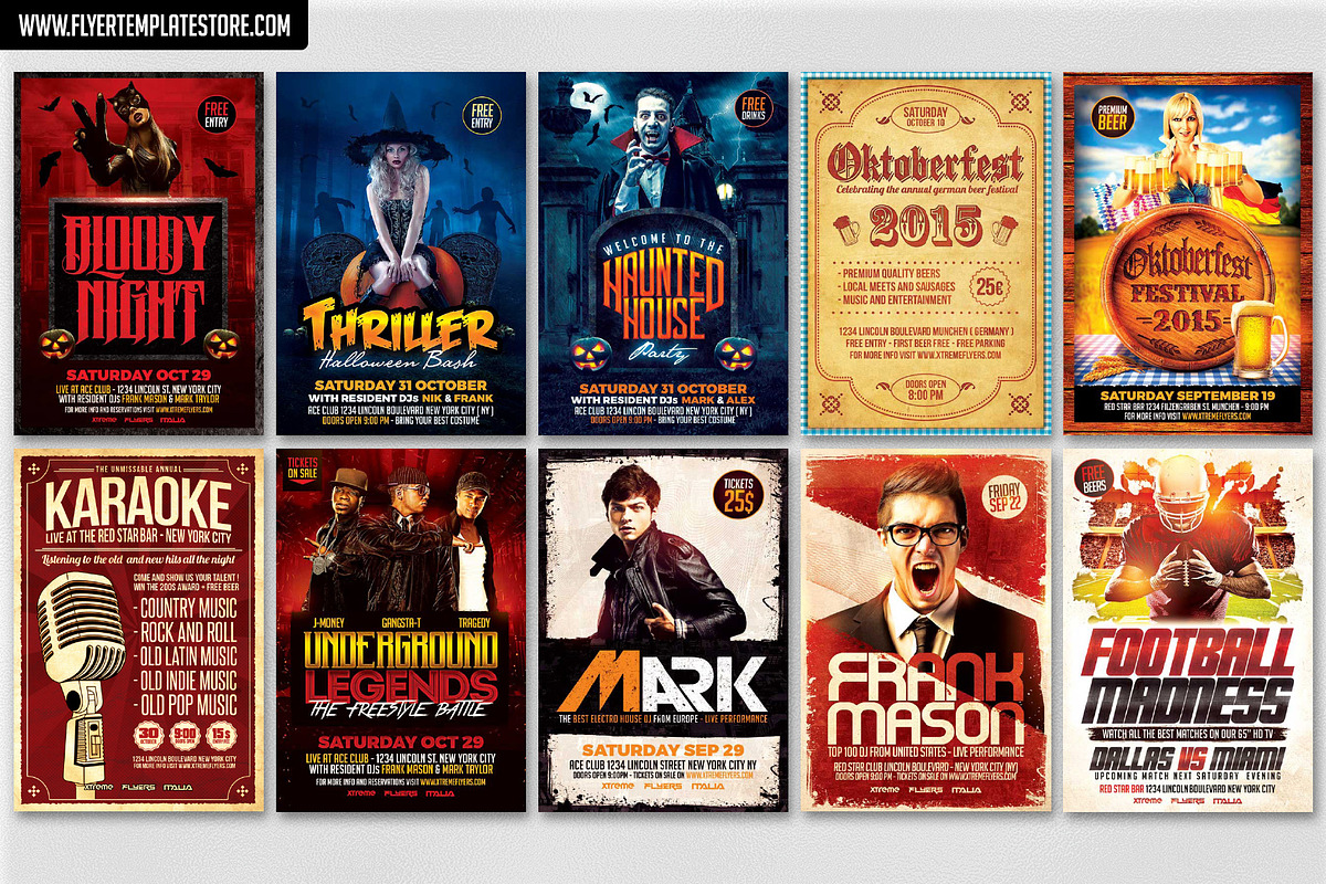 200 Flyer Templates Bundle 98% OFF !, a Flyer Template by XtremeFlyers (Photo 14 of 22)