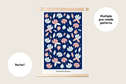 Floral Botanics, a Pattern Graphic by Geometrica Bureau (Thumbnail 3 of 14)