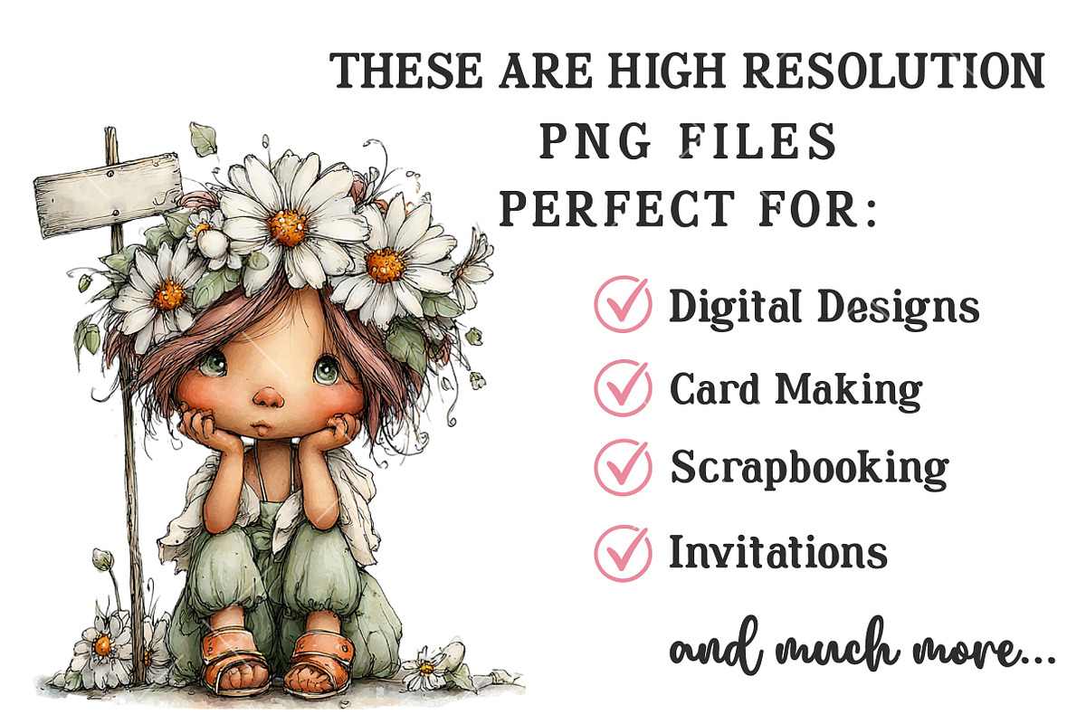 Whimsical Easter Fairy Clipart, an Illustration by OK Design (Photo 4 of 6)
